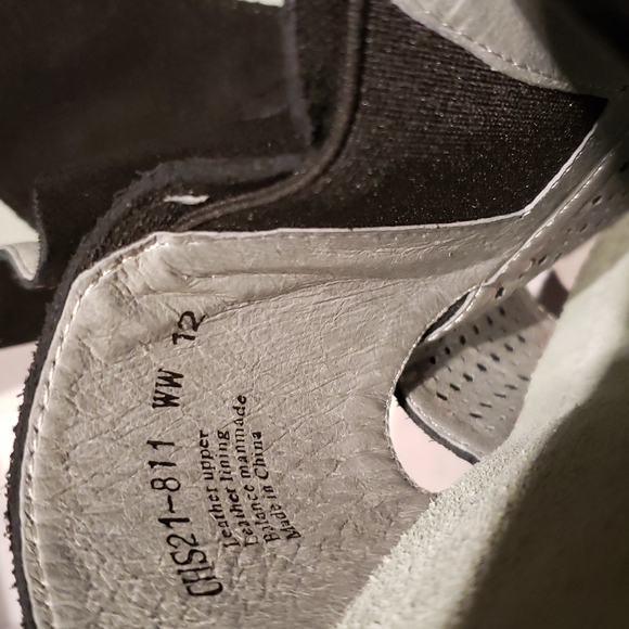 David Tate New Wedge Mule Sandals Slip-On Clog NWT Perf Suede BLACK Women's 12 - Picture 6 of 13